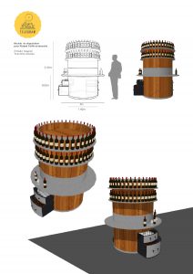graphiste bordeaux design 3d meuble stand vinexpo