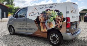 graphiste pour marquage véhicule restaurant